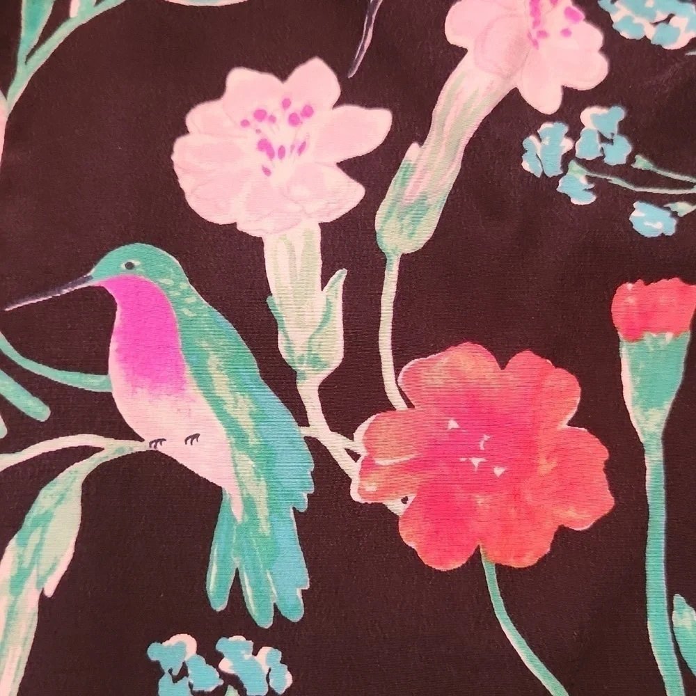 Kate Spade Jardin Poplin Hummingbird Top blouse Size small